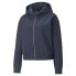 Puma Train Favorite Full Zip Hoodie Womens Blue Casual Athletic Outerwear 520820