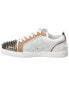 Фото #2 товара Christian Louboutin Louis Junior Spikes Leather & Suede Sneaker Men's White 41.5