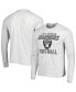 Фото #1 товара Men's Heathered Gray Las Vegas Raiders Dozer Franklin Long Sleeve T-shirt