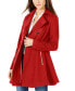 ფოტო #3 პროდუქტის Women's Double-Breasted Wool Blend Skirted Coat