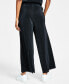 Women's Knit Plisse Wide-Leg Pants, Created for Macy's