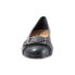 Trotters Aubrey T1850-400 Womens Black Narrow Leather Ballet Flats Shoes