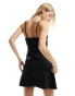 Фото #6 товара Miss Selfridge ribbon trim cami dress in black