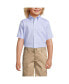 Фото #2 товара Рубашка Lands' End Short Sleeve No Iron Pinpoint School Uniform Boy