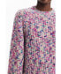 ფოტო #3 პროდუქტის Women's Multicolored sweater