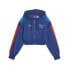 Puma Bmw Mms Mt7 Sweat Full Zip Jacket Womens Blue Casual Athletic Outerwear 621