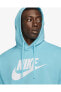 Фото #3 товара Толстовка Nike Sportswear Erkek Mavi Polarlı Kapüşonlu Sweatshirt BV2973-499