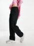 Фото #1 товара New Look linen wide leg trouser in black