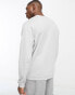 ellesse sweat with contrast stitch in grey