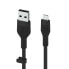 Фото #2 товара Кабель USB-A к USB C/Lightning Belkin Cbl Silicqe 2M noir 2 м черный - Компьютерная техника > Аксессуары > Разъемы и переходники