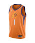 Фото #3 товара Men's Devin Booker Orange Phoenix Suns 2020/21 Swingman Jersey - Statement Edition