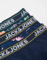 Фото #4 товара Jack & Jones 3 pack floral trunks in navy