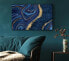 Фото #3 товара Blau und Gold Marmor Wandkunst