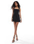 Фото #1 товара Closet London square neck mini dress in black