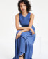 ფოტო #4 პროდუქტის Women's Smocked Bodice Maxi Dress