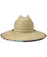 Men's Natural Tides Print Beach Straw Hat