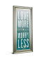 Love by SD Studios Framed Print Wall Art - 18" x 42"