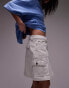 Фото #4 товара Topshop denim cargo skirt in dirty white