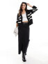 Фото #5 товара Selected Femme Bloomie cardigan in black white stripe