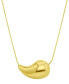 Фото #1 товара ADORNIA tarnish Resistant 14K Gold-Plated Teardrop Sculptural Necklace