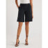 Фото #1 товара Scoop Women's Straight Leg Tailored Bermuda Straight Leg Black Shorts, Size 12