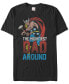 Marvel Men's Comic Collection Classic Thor The Mightiest Dad Around Short Sleeve T-Shirt 2XL - фото #1