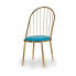 Chair Bars Blue Golden 48 x 95,5 x 48 cm (2 Units)
