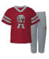 Фото #1 товара Toddler Boys and Girls Crimson Alabama Crimson Tide Two-Piece Red Zone Jersey and Pants Set