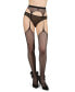 Women's Punk Rock Princess Backseam Suspender Fishnet Tights