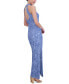 Women's Embellished Lace Halter Gown