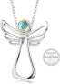 Rainbow Crystal Guardian Angel Necklace