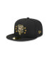 Фото #1 товара Men's Black San Francisco Giants 2024 Armed Forces Day On-Field 59FIFTY Fitted Hat