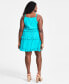 ფოტო #2 პროდუქტის Trendy Plus Size Halter Ruffled Mini Dress, Created for Macy's