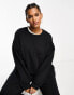 ASOS DESIGN Curve ultimate oversized sweatshirt co-ord in black