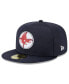 Фото #1 товара Men's Navy Boston Red Sox 2023 Clubhouse 59FIFTY Fitted Hat