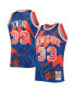 Фото #3 товара Men's Patrick Ewing Blue New York Knicks Hardwood Classics 1991 Hyper Hoops Swingman Jersey