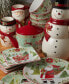 Фото #3 товара Joy of Christmas 18 oz 3-D Santa Mugs Set of 4