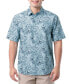 Фото #1 товара Men's Short-Sleeve Marlin Floral Fishing Shirt