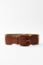 Фото #1 товара Комбинированный кожаный ремень ZARA