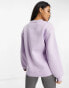 Threadbare Ski printed sweater in lilac