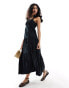 Selected Femme maxi dress in black Черный, 38 - фото #2