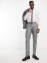 Фото #3 товара New Look slim suit trousers in dark grey texture