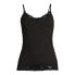 No Boundaries Cami with Lace Trim Women's XL Black Cotton Pullover Sleeveless