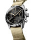 ფოტო #2 პროდუქტის Men's Swiss Automatic Chronograph Spirit Flyback Beige NATO Strap Watch 42mm