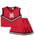 Фото #2 товара Спортивный костюм Little King Apparel для девочек Scarlet Nebraska Huskers двухчастный
