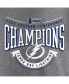 Фото #2 товара Men's Heathered Gray Tampa Bay Lightning 2022 Eastern Conference Champions Go Ahead Goal Tri-Blend T-shirt