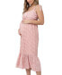 Фото #1 товара Maternity Gingham Nursing Maxi Dress