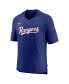 ფოტო #3 პროდუქტის Men's Royal Texas Rangers Authentic Collection Pregame Raglan Performance V-Neck T-shirt