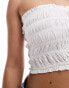 Фото #2 товара Pimkie ruched bandeau top in white