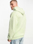 ASOS DESIGN oversized hoodie in green with sketch floral print